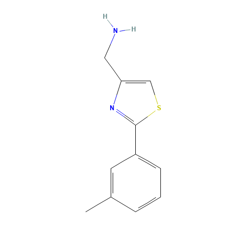 [2-(3-methylphenyl)-1,3-thiazol-4-yl]methanamine (CAS: 89152-85-2) - Related Chemical Product