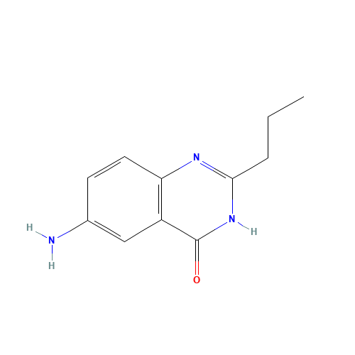 6-amino-2-propyl-1H-quinazolin-4-one (CAS: 171548-85-9) - Chemical Structure and Molecular Formula 