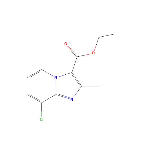 ethyl 8-chloro-2-methylimidazo[1,2-a]pyridine-3-carboxylate (CAS: 885276-29-9) - Chemical Structure and Molecular Formula 