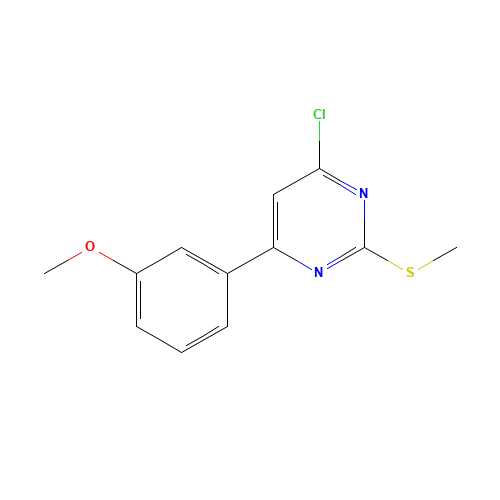 4-chloro-6-(3-methoxyphenyl)-2-methylsulfanylpyrimidine (CAS: 159585-13-4) - Related Chemical Product