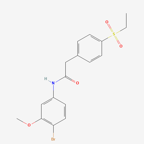 N-(4-bromo-3-methoxyphenyl)-2-(4-ethylsulfonylphenyl)acetamide (CAS: 1426804-79-6) - Related Chemical Product