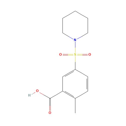 2-methyl-5-piperidin-1-ylsulfonylbenzoic acid (CAS: 329908-47-6) - Related Chemical Product
