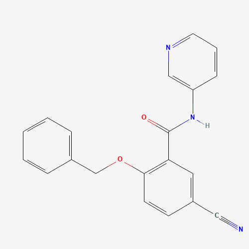 5-cyano-2-phenylmethoxy-N-pyridin-3-ylbenzamide (CAS: 1285513-43-0) - Related Chemical Product