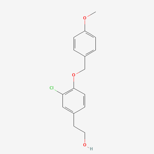 2-[3-chloro-4-[(4-methoxyphenyl)methoxy]phenyl]ethanol (CAS: 1147391-90-9) - Related Chemical Product