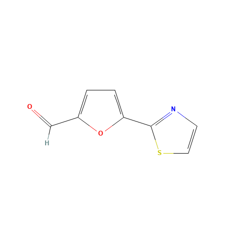 5-(1,3-thiazol-2-yl)furan-2-carbaldehyde (CAS: 342601-01-8) - Chemical Structure and Molecular Formula 