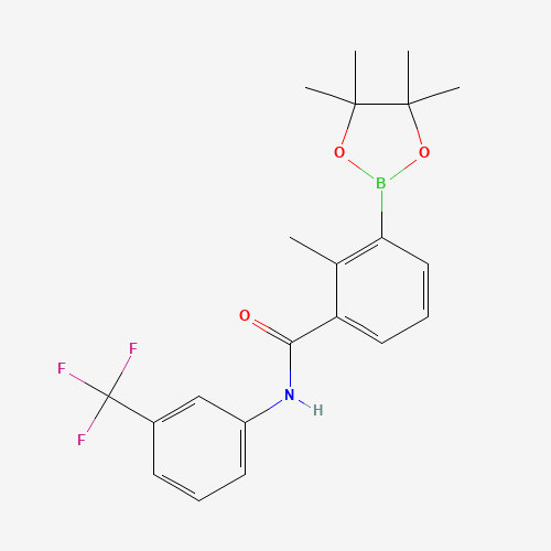 2-methyl-3-(4,4,5,5-tetramethyl-1,3,2-dioxaborolan-2-yl)-N-[3-(trifluoromethyl)phenyl]benzamide (CAS: 882678-83-3) - Related Chemical Product