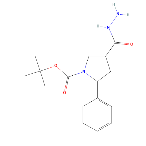 tert-butyl 4-(hydrazinecarbonyl)-2-phenylpyrrolidine-1-carboxylate (CAS: 885277-93-0) - Related Chemical Product