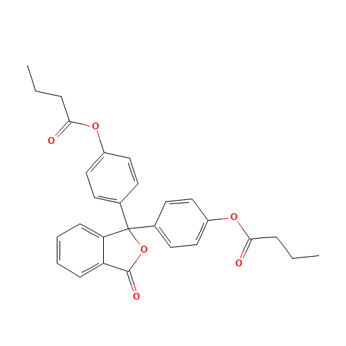 [4-[1-(4-butanoyloxyphenyl)-3-oxo-2-benzofuran-1-yl]phenyl] butanoate (CAS: 62625-15-4) - Related Chemical Product