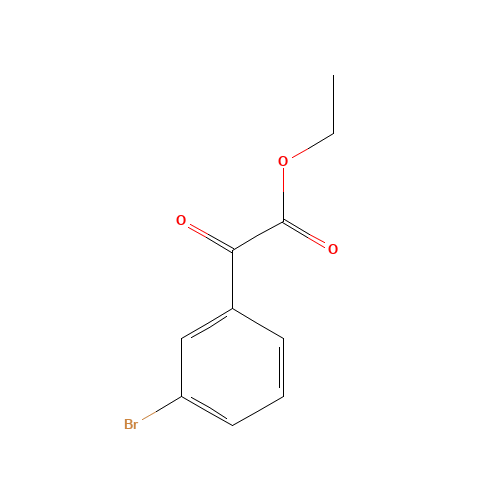 ethyl 2-(3-bromophenyl)-2-oxoacetate (CAS: 62123-80-2) - Chemical Structure and Molecular Formula 