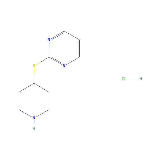 2-piperidin-4-ylsulfanylpyrimidine;hydrochloride (CAS: 1177326-46-3) - Related Chemical Product