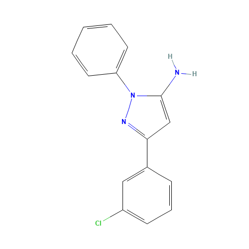 5-(3-chlorophenyl)-2-phenylpyrazol-3-amine (CAS: 1006463-99-5) - Related Chemical Product