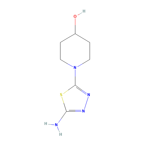 1-(5-amino-1,3,4-thiadiazol-2-yl)piperidin-4-ol (CAS: 1020658-53-0) - Related Chemical Product