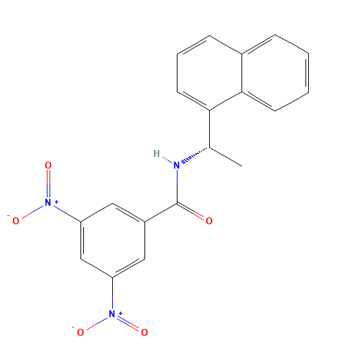 N-[(1S)-1-naphthalen-1-ylethyl]-3,5-dinitrobenzamide (CAS: 85922-31-2) - Related Chemical Product