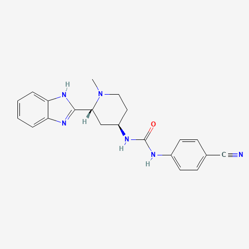 1-[(2R,4R)-2-(1H-benzimidazol-2-yl)-1-methylpiperidin-4-yl]-3-(4-cyanophenyl)urea (CAS: 1095173-27-5) - Related Chemical Product