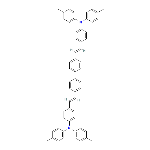 4-methyl-N-[4-[(E)-2-[4-[4-[(E)-2-[4-(4-methyl-N-(4-methylphenyl)anilino)phenyl]ethenyl]phenyl]phenyl]ethenyl]phenyl]-N-(4-methylphenyl)aniline (CAS: 119586-44-6) - Related Chemical Product