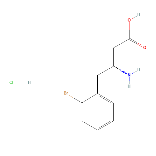 (3R)-3-amino-4-(2-bromophenyl)butanoic acid;hydrochloride (CAS: 401915-60-4) - Related Chemical Product