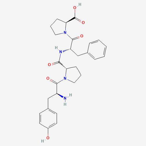 (2S)-1-[(2S)-2-[[(2S)-1-[(2S)-2-amino-3-(4-hydroxyphenyl)propanoyl]pyrrolidine-2-carbonyl]amino]-3-phenylpropanoyl]pyrrolidine-2-carboxylic acid (CAS: 74171-19-0) - Related Chemical Product