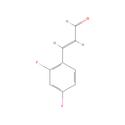 (E)-3-(2,4-difluorophenyl)prop-2-enal (CAS: 883107-63-9) - Related Chemical Product