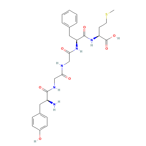 (2S)-2-[[(2S)-2-[[2-[[2-[[(2S)-2-amino-3-(4-hydroxyphenyl)propanoyl]amino]acetyl]amino]acetyl]amino]-3-phenylpropanoyl]amino]-4-methylsulfanylbutanoic acid (CAS: 58569-55-4) - Related Chemical Product