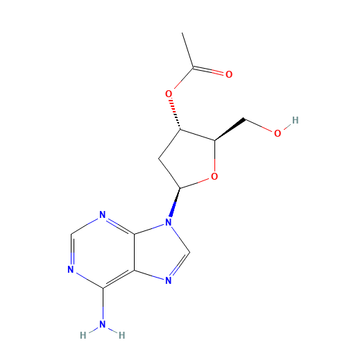 [(2R,3S,5R)-5-(6-aminopurin-9-yl)-2-(hydroxymethyl)oxolan-3-yl] acetate (CAS: 6612-73-3) - Related Chemical Product