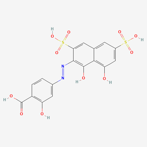2-hydroxy-4-[(2Z)-2-(8-hydroxy-1-oxo-3,6-disulfonaphthalen-2-ylidene)hydrazinyl]benzoic acid (CAS: 36913-07-2) - Related Chemical Product