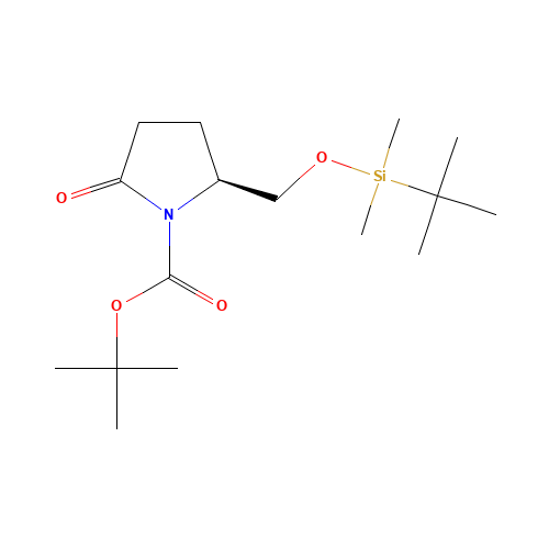 tert-butyl (2S)-2-[[tert-butyl(dimethyl)silyl]oxymethyl]-5-oxopyrrolidine-1-carboxylate (CAS: 81658-26-6) - Related Chemical Product