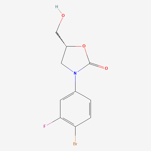 (5R)-3-(4-bromo-3-fluorophenyl)-5-(hydroxymethyl)-1,3-oxazolidin-2-one (CAS: 444335-16-4) - Related Chemical Product