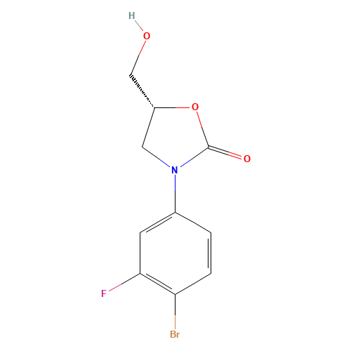 (5R)-3-(4-bromo-3-fluorophenyl)-5-(hydroxymethyl)-1,3-oxazolidin-2-one (CAS: 444335-16-4) - Related Chemical Product