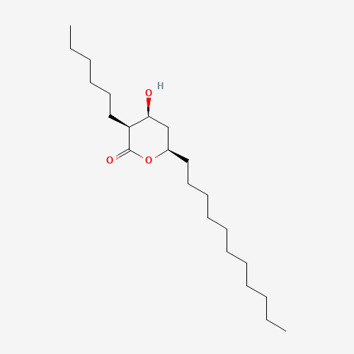 (3S,4S,6R)-3-hexyl-4-hydroxy-6-undecyloxan-2-one (CAS: 104801-96-9) - Related Chemical Product