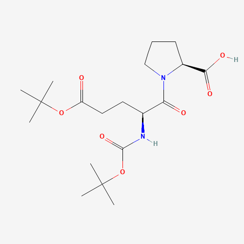 (2S)-1-[(2S)-5-[(2-methylpropan-2-yl)oxy]-2-[(2-methylpropan-2-yl)oxycarbonylamino]-5-oxopentanoyl]pyrrolidine-2-carboxylic acid (CAS: 917926-33-1) - Related Chemical Product
