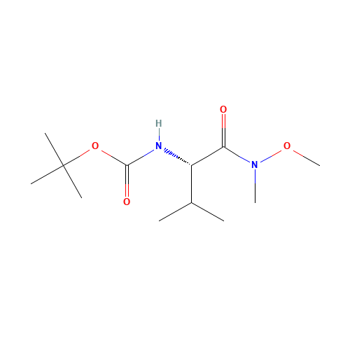 tert-butyl N-[(2S)-1-[methoxy(methyl)amino]-3-methyl-1-oxobutan-2-yl]carbamate (CAS: 87694-52-8) - Related Chemical Product