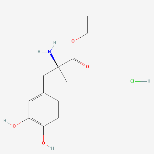 ethyl (2S)-2-amino-3-(3,4-dihydroxyphenyl)-2-methylpropanoate;hydrochloride (CAS: 2508-79-4) - Related Chemical Product