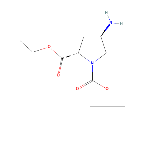 1-O-tert-butyl 2-O-ethyl (2S,4R)-4-aminopyrrolidine-1,2-dicarboxylate (CAS: 871014-58-3) - Related Chemical Product