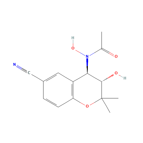 N-[(3S,4R)-6-cyano-3-hydroxy-2,2-dimethyl-3,4-dihydrochromen-4-yl]-N-hydroxyacetamide (CAS: 127408-31-5) - Related Chemical Product