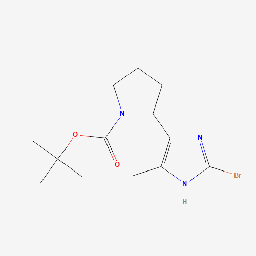 tert-butyl (2S)-2-(2-bromo-5-methyl-1H-imidazol-4-yl)pyrrolidine-1-carboxylate (CAS: 1369594-30-8) - Related Chemical Product