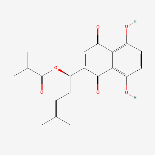 [(1R)-1-(5,8-dihydroxy-1,4-dioxonaphthalen-2-yl)-4-methylpent-3-enyl] 2-methylpropanoate (CAS: 52438-12-7) - Related Chemical Product