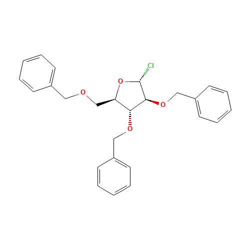 (3S,4R,5R)-2-chloro-3,4-bis(phenylmethoxy)-5-(phenylmethoxymethyl)oxolane (CAS: 4060-34-8) - Related Chemical Product