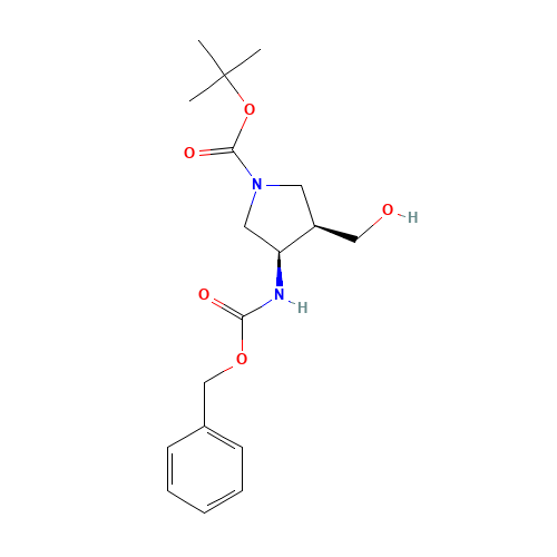 tert-butyl (3R,4R)-3-(hydroxymethyl)-4-(phenylmethoxycarbonylamino)pyrrolidine-1-carboxylate (CAS: 623582-53-6) - Related Chemical Product