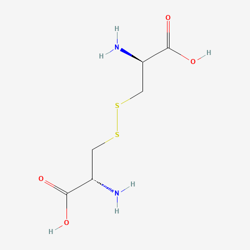(2S)-2-amino-3-[[(2R)-2-amino-2-carboxyethyl]disulfanyl]propanoic acid (CAS: 6020-39-9) - Chemical Structure and Molecular Formula 