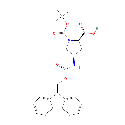 (2R,4R)-4-(9H-fluoren-9-ylmethoxycarbonylamino)-1-[(2-methylpropan-2-yl)oxycarbonyl]pyrrolidine-2-carboxylic acid (CAS: 1018332-24-5) - Related Chemical Product