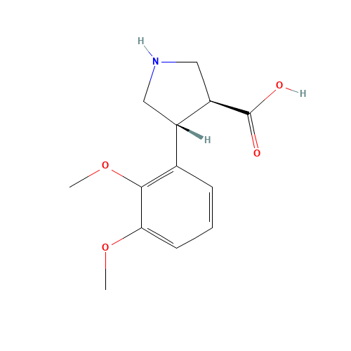 (3S,4R)-4-(2,3-dimethoxyphenyl)pyrrolidine-3-carboxylic acid (CAS: 1049980-06-4) - Related Chemical Product