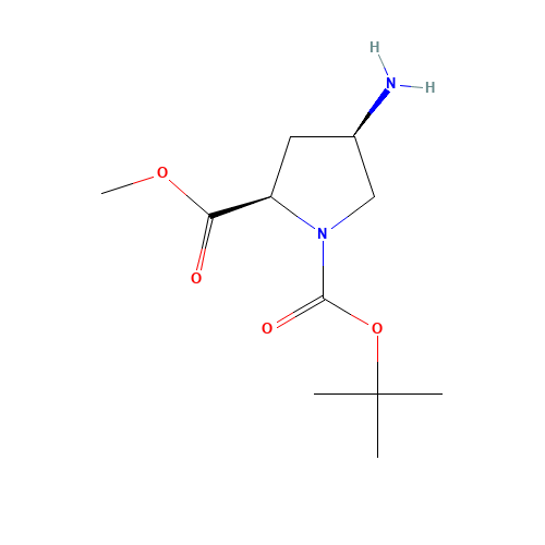 1-O-tert-butyl 2-O-methyl (2R,4R)-4-aminopyrrolidine-1,2-dicarboxylate (CAS: 1018667-18-9) - Related Chemical Product
