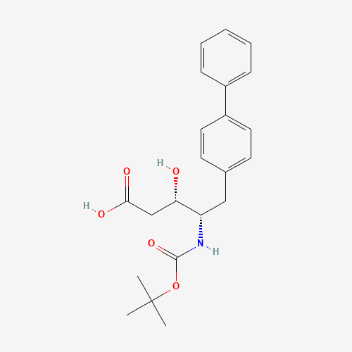 (3S,4S)-3-hydroxy-4-[(2-methylpropan-2-yl)oxycarbonylamino]-5-(4-phenylphenyl)pentanoic acid (CAS: 669713-94-4) - Related Chemical Product