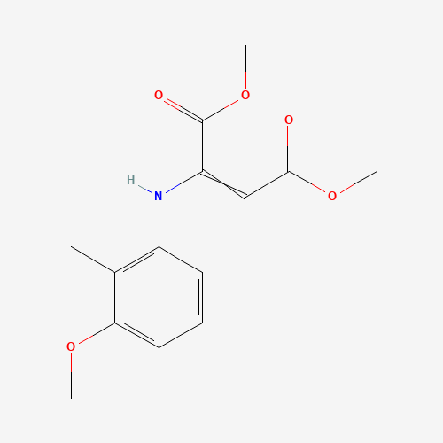 dimethyl (Z)-2-(3-methoxy-2-methylanilino)but-2-enedioate (CAS: 801281-88-9) - Chemical Structure and Molecular Formula 
