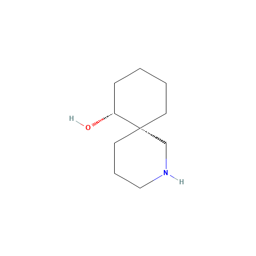 (6S,11R)-2-azaspiro[5.5]undecan-11-ol (CAS: 49620-06-6) - Chemical Structure and Molecular Formula 
