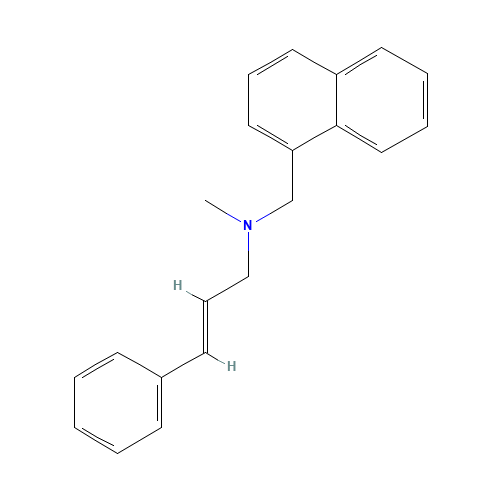 (E)-N-methyl-N-(naphthalen-1-ylmethyl)-3-phenylprop-2-en-1-amine (CAS: 65472-88-0) - Chemical Structure and Molecular Formula 