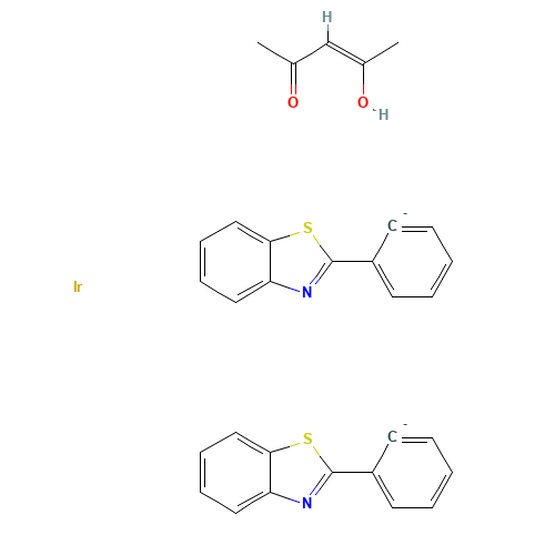 (Z)-4-hydroxypent-3-en-2-one;iridium;2-phenyl-1,3-benzothiazole (CAS: 337526-88-2) - Related Chemical Product