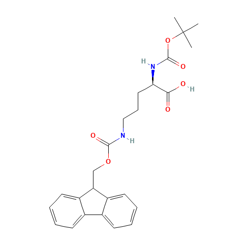(2R)-5-(9H-fluoren-9-ylmethoxycarbonylamino)-2-[(2-methylpropan-2-yl)oxycarbonylamino]pentanoic acid (CAS: 163336-15-0) - Related Chemical Product