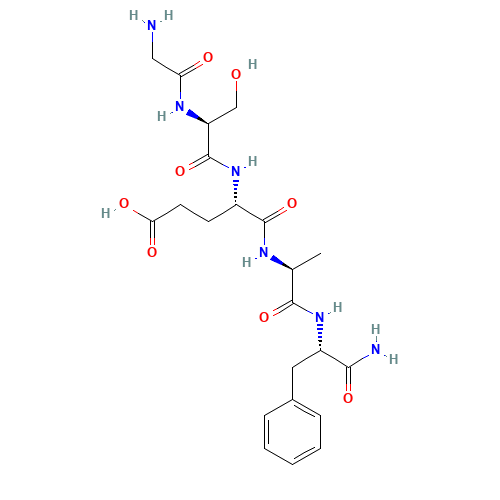 (4S)-4-[[(2S)-2-[(2-aminoacetyl)amino]-3-hydroxypropanoyl]amino]-5-[[(2S)-1-[[(2S)-1-amino-1-oxo-3-phenylpropan-2-yl]amino]-1-oxopropan-2-yl]amino]-5-oxopentanoic acid (CAS: 132917-50-1) - Related Chemical Product