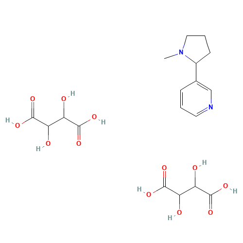 (2R,3R)-2,3-dihydroxybutanedioic acid;3-[(2S)-1-methylpyrrolidin-2-yl]pyridine (CAS: 2624-48-8) - Related Chemical Product